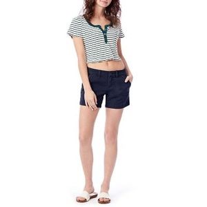 NWT Unionbay Elsie Stretch Twill Midi Shorts Vintage Indigo Sz XS (Juniors Sz 1)